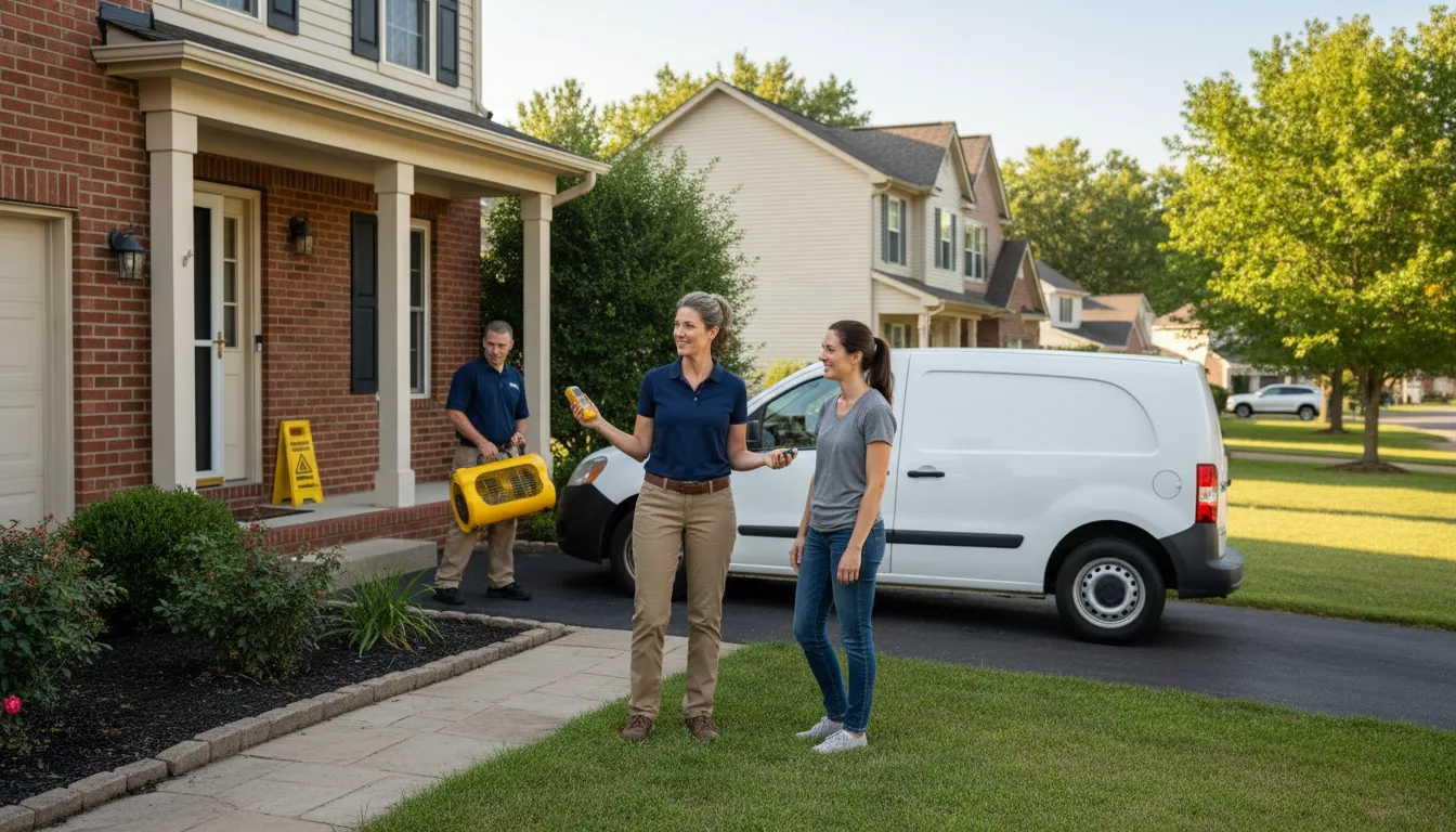 Residential water damage restoration in Conyngham, PA